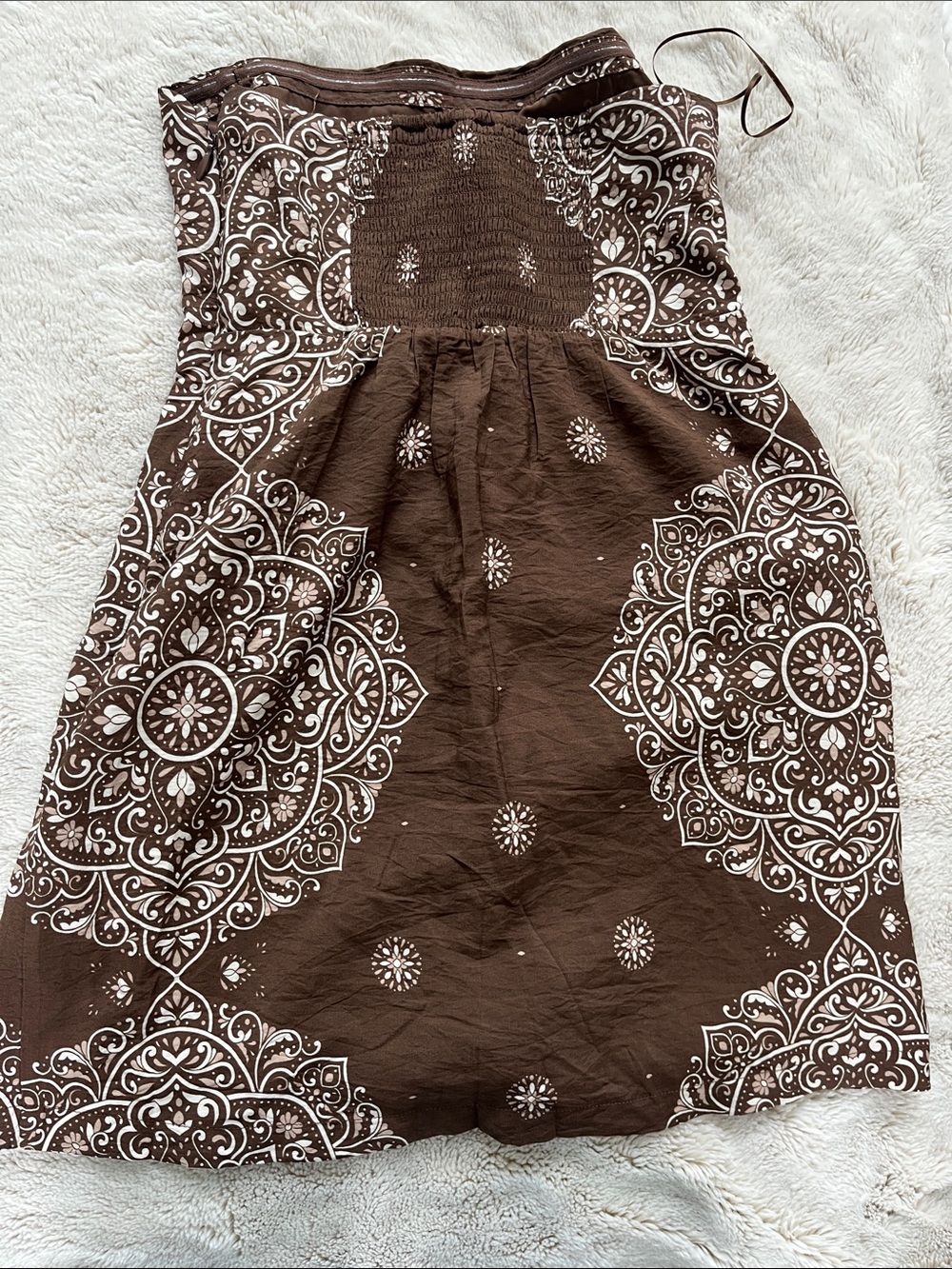 Abercrombie & Fitch Strapless Brown Mini Skort Sz-L - Picture 14 of 15